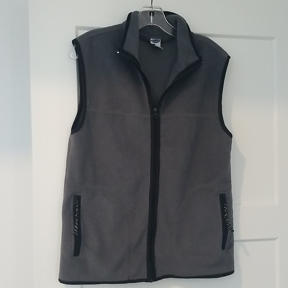 Boys hunter greenish Gray Fleece Vest